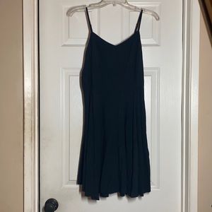 2/$15 - Minimalist princess seam black skater dress